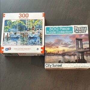 300 Piece Puzzle Collection - City and Harbor Scenes